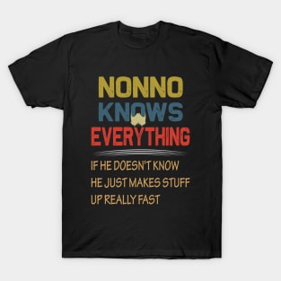 Nonno knows everything..fathers day gift T-Shirt